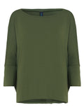 Mainá Military Green Plain T-Shirt