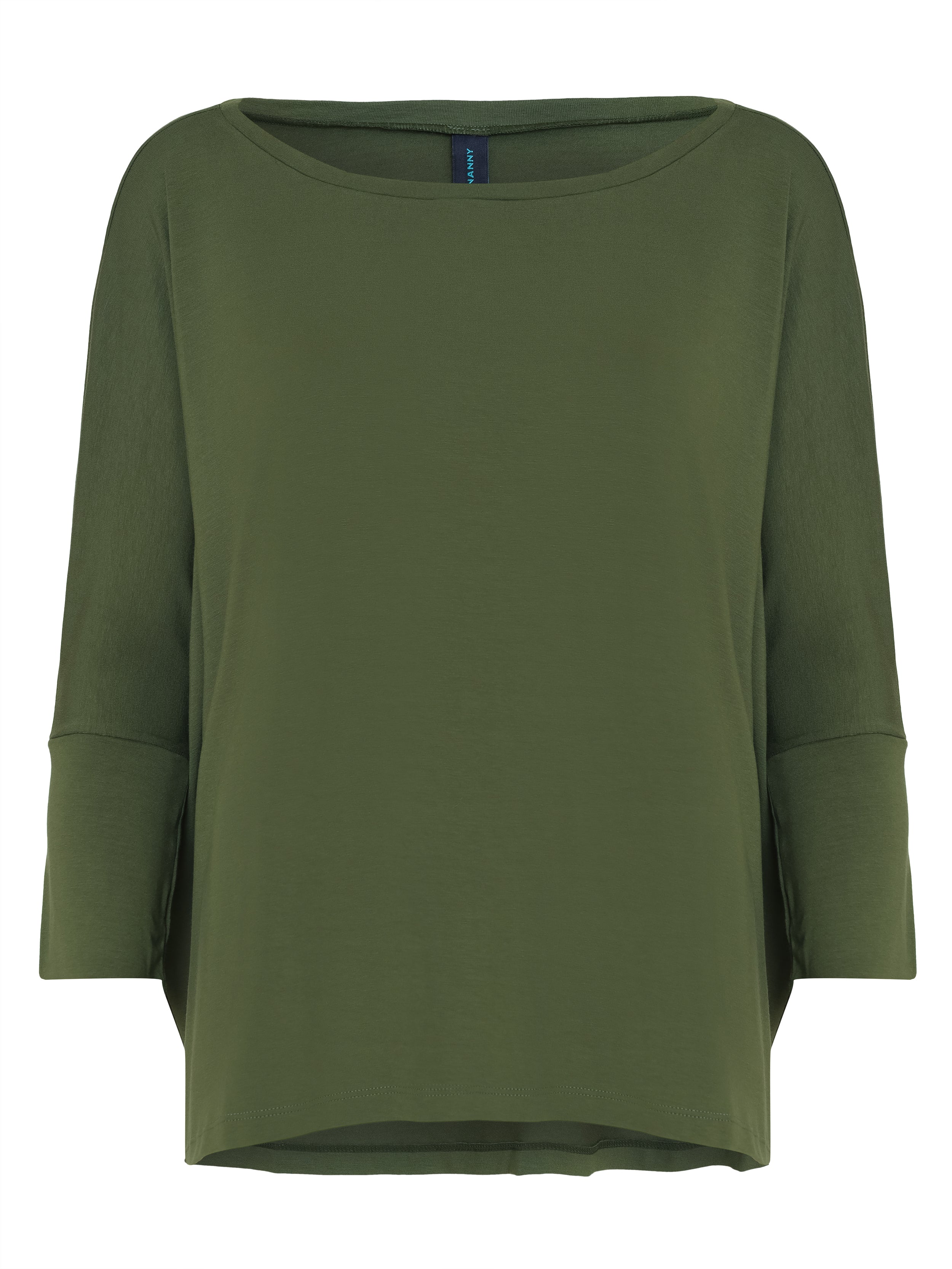 Mainá Military Green Plain T-Shirt