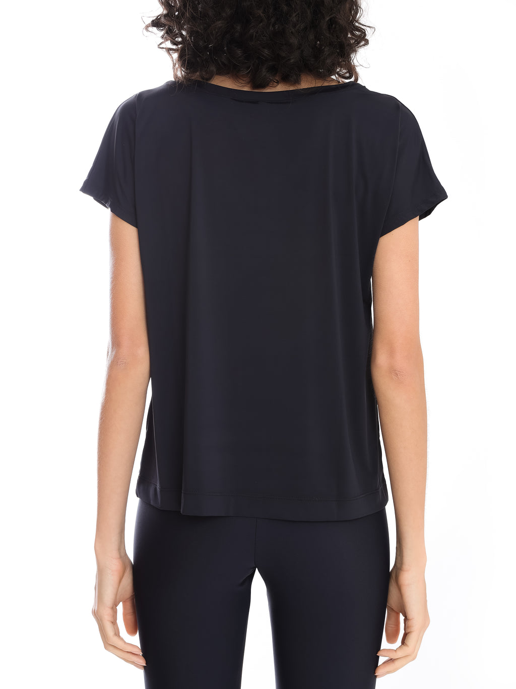 Basic Black pllain Short-Sleeve Round-Neck T-Shirt