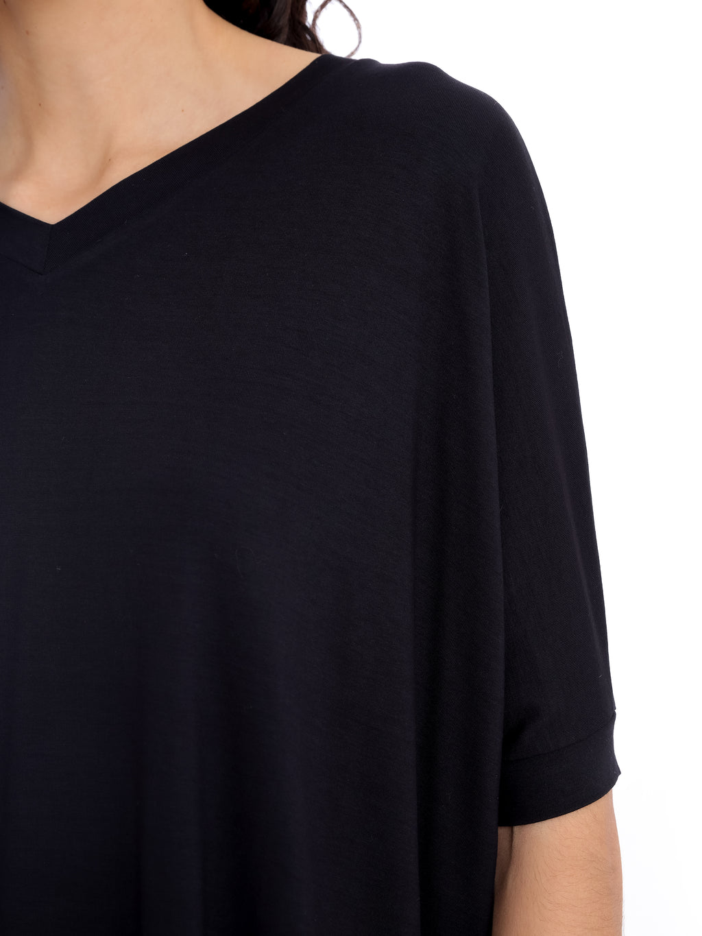 Calypso Black Plain T-Shirt