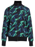 Steffanie Foliage-Print Windbreaker Jacket